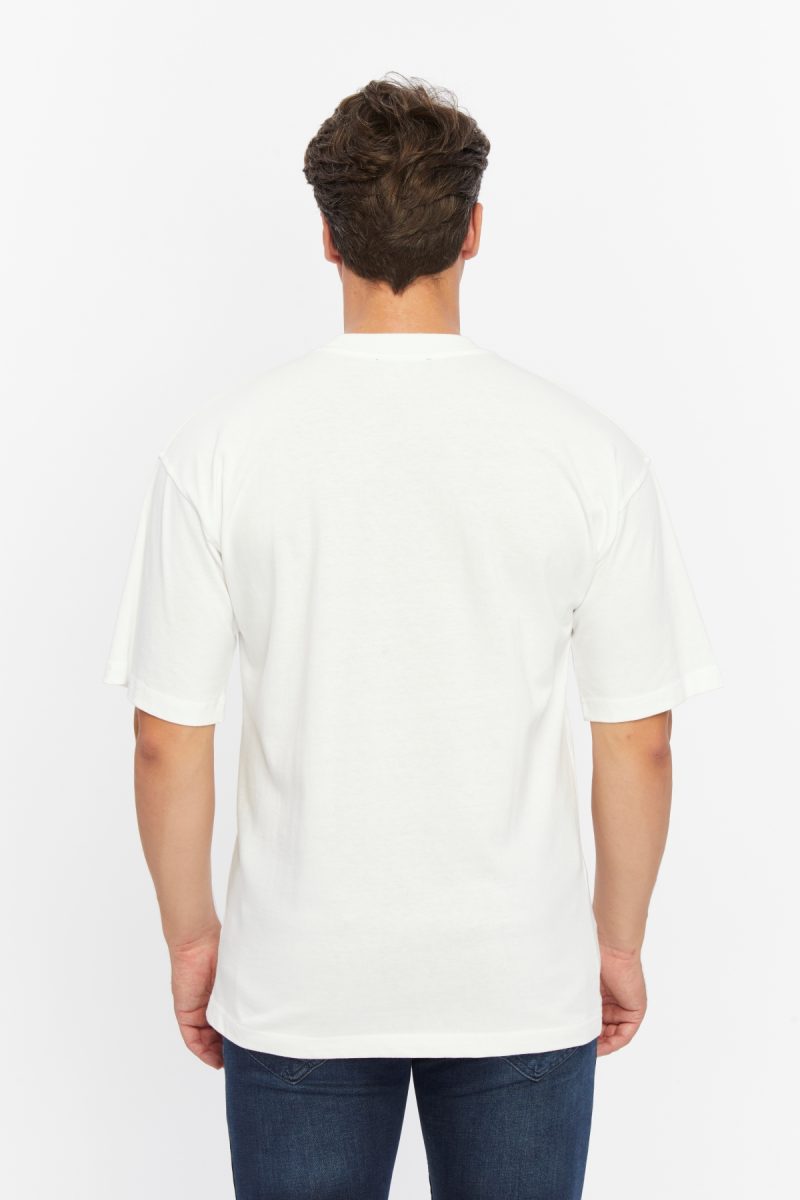 Erkek Beyaz Kuş T-Shirt - Image 3